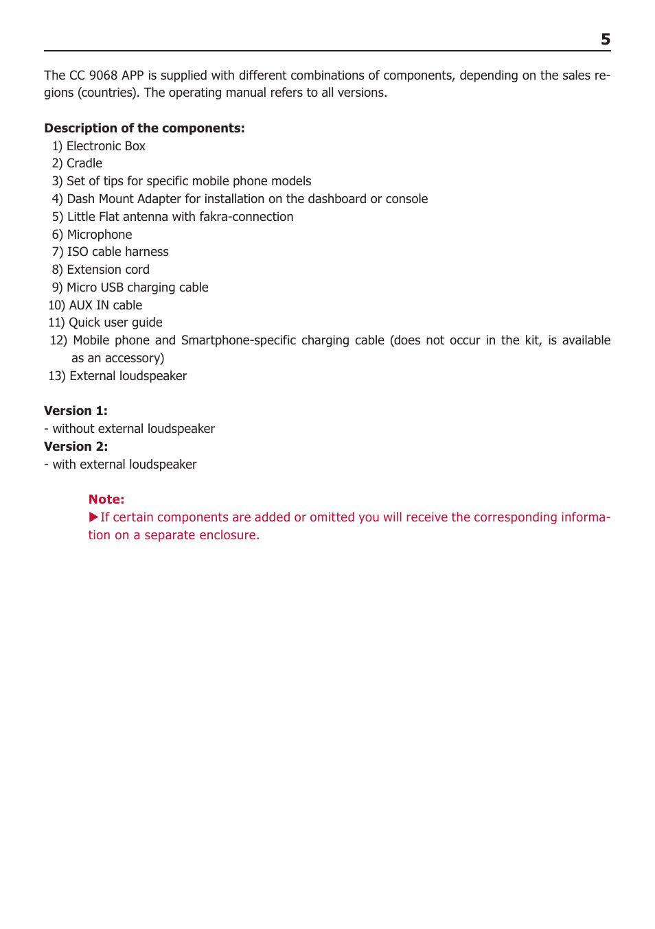 BURY CC 9068 APP USER Manual User Manual | Page 5 / 44