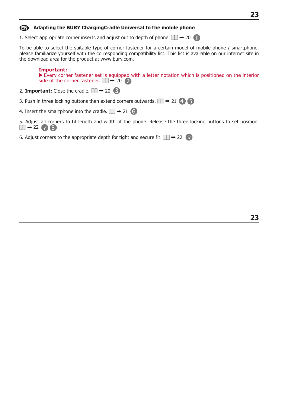 BURY CC 9068 APP USER Manual User Manual | Page 23 / 65