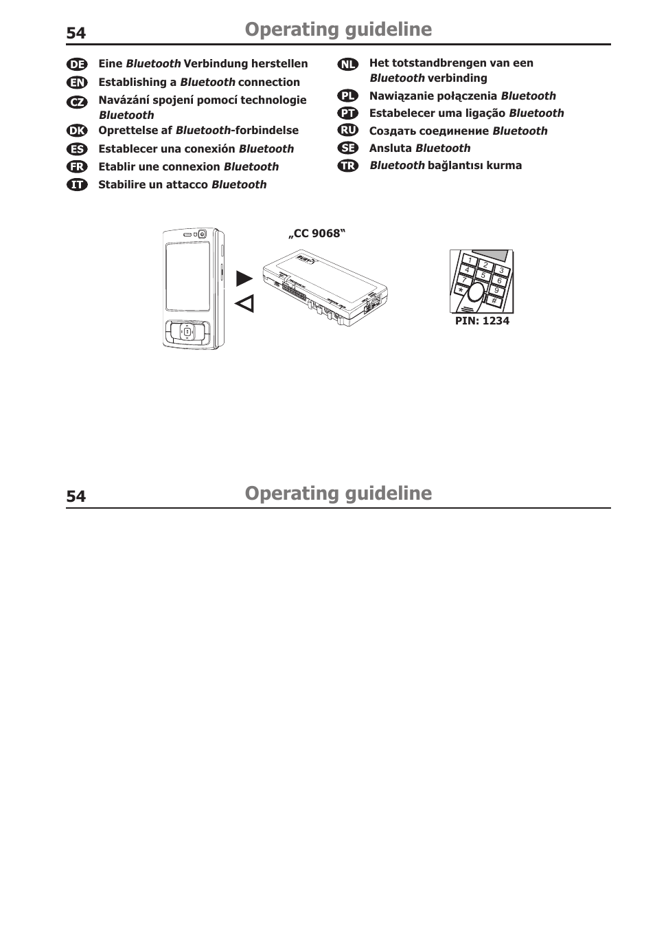 Operating guideline | BURY CC 9068 APP USER Manual User Manual | Page 54 / 65