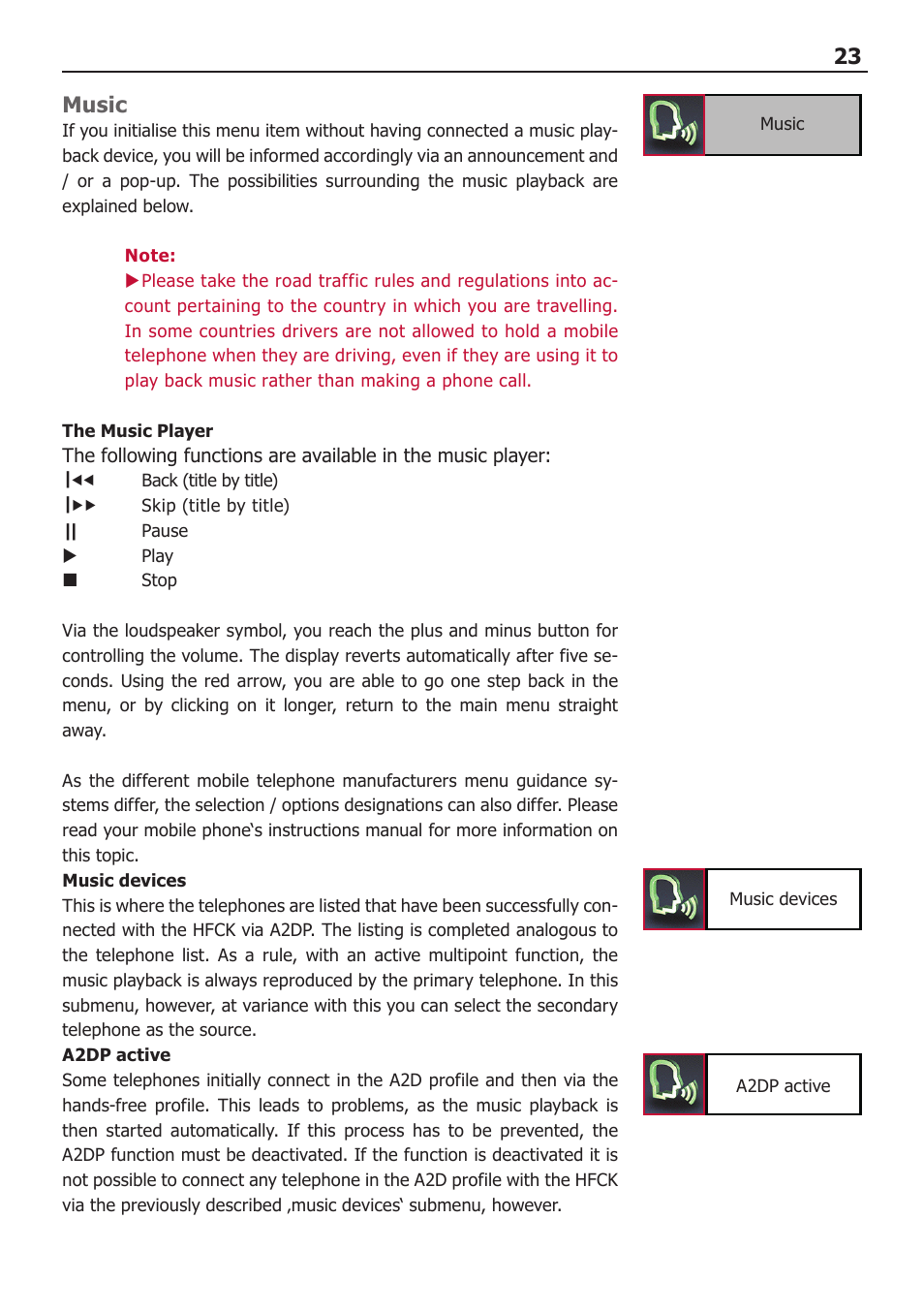 23 music | BURY CC 9068 USER Manual User Manual | Page 23 / 37