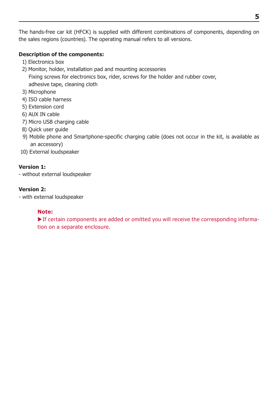 BURY CC 9068 USER Manual User Manual | Page 5 / 37