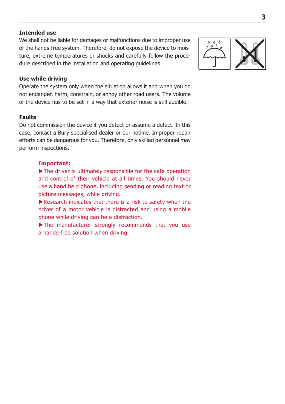 Introductory information | BURY CC 9058 USER Manual User Manual | Page 3 / 28