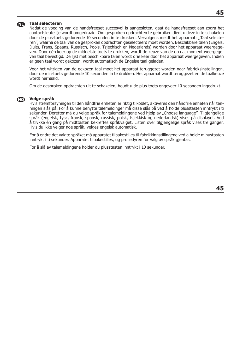 BURY CC 9058 USER Manual User Manual | Page 45 / 78