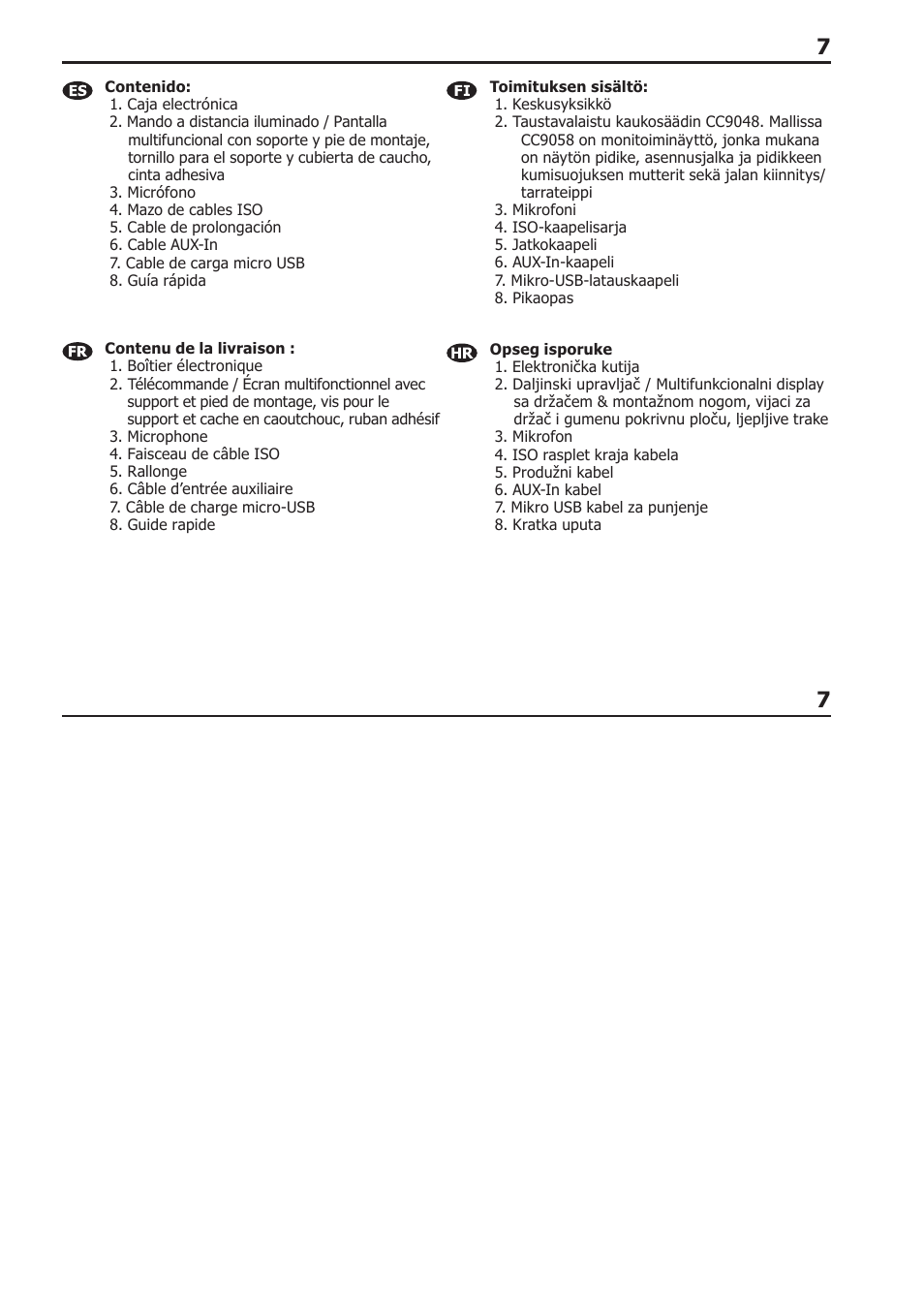 BURY CC 9058 USER Manual User Manual | Page 7 / 78