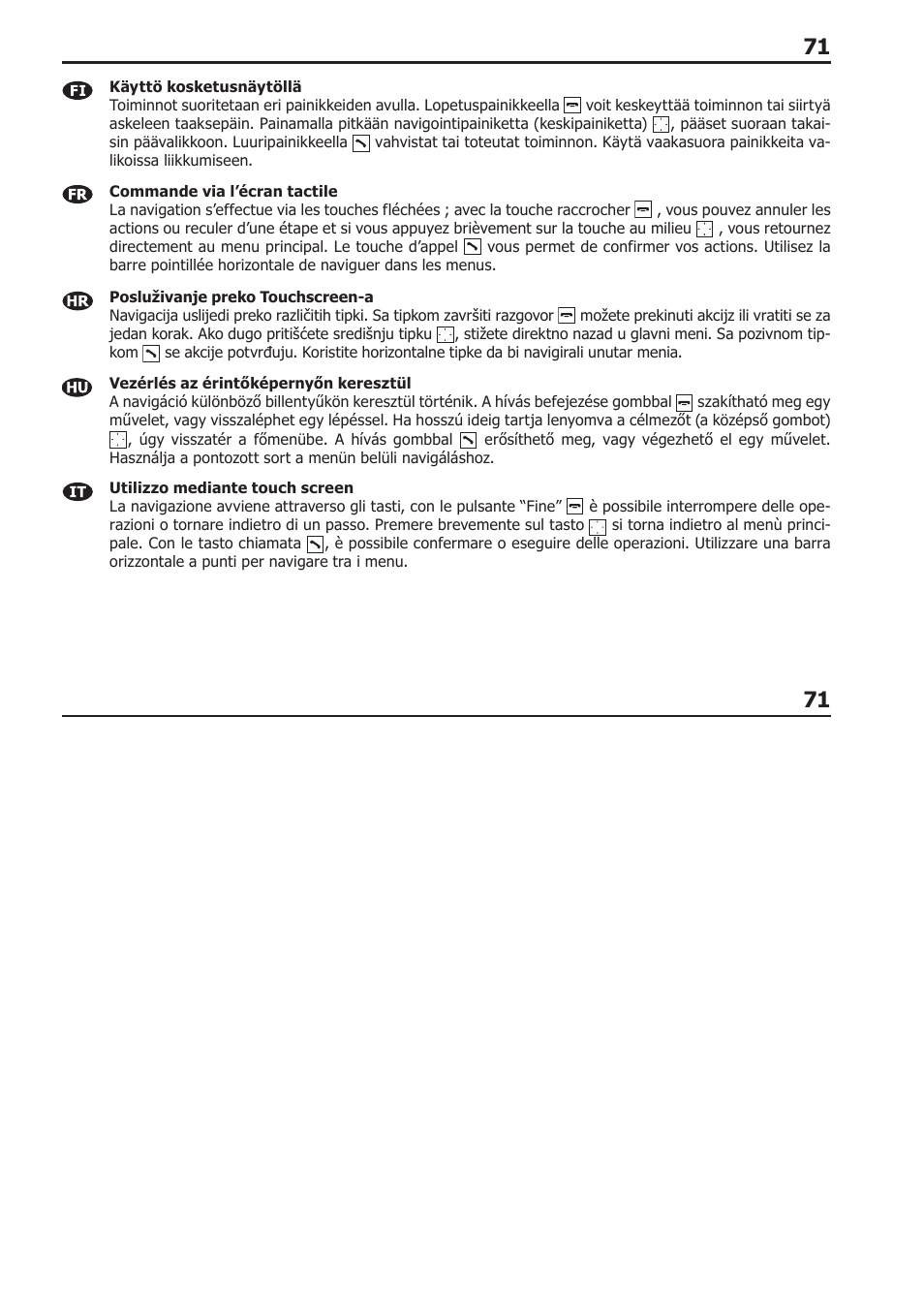 BURY CC 9058 USER Manual User Manual | Page 71 / 78