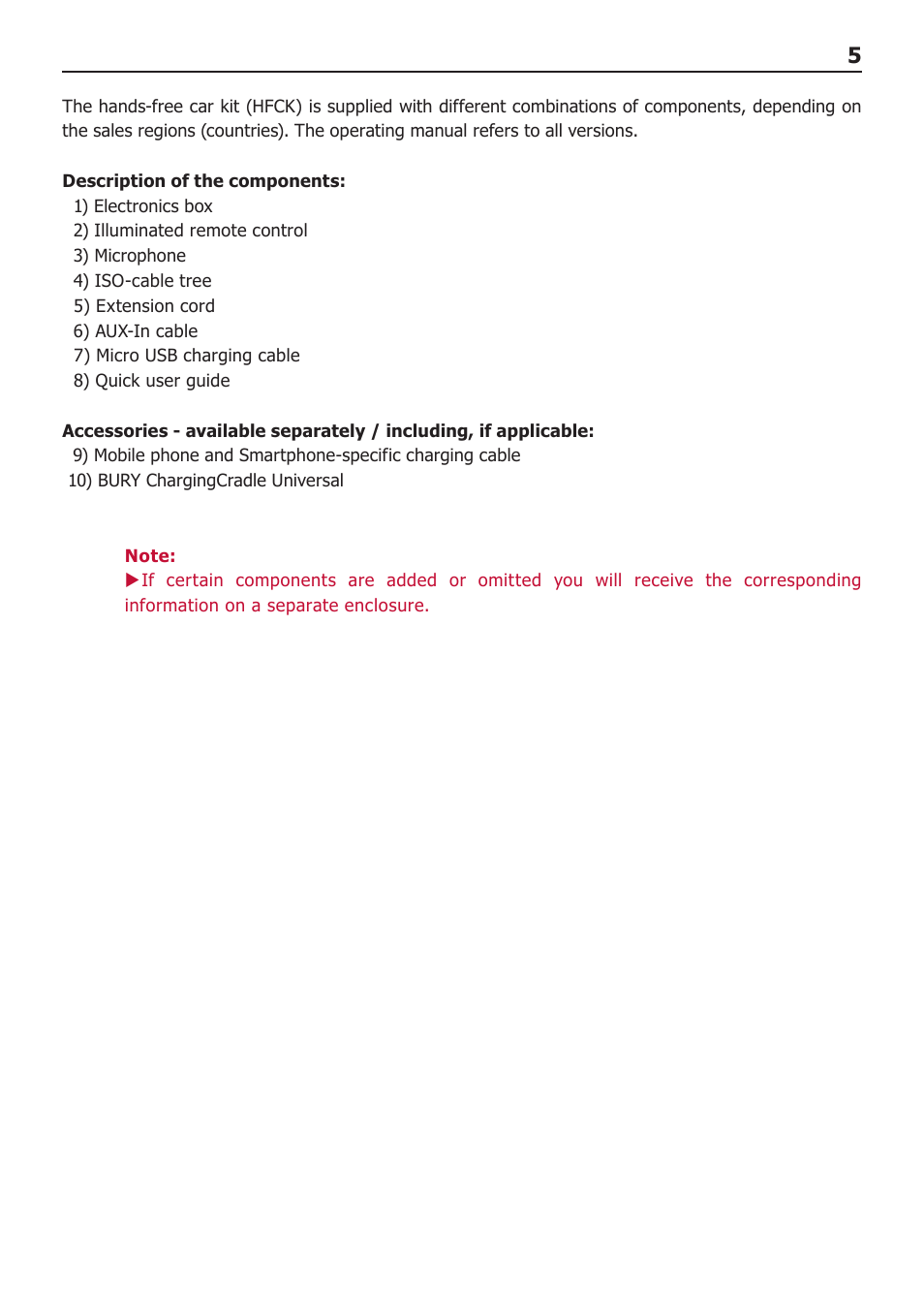 BURY CC 9048 USER Manual User Manual | Page 6 / 21