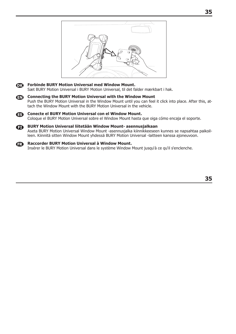 BURY Motion Universal User Manual | Page 35 / 63