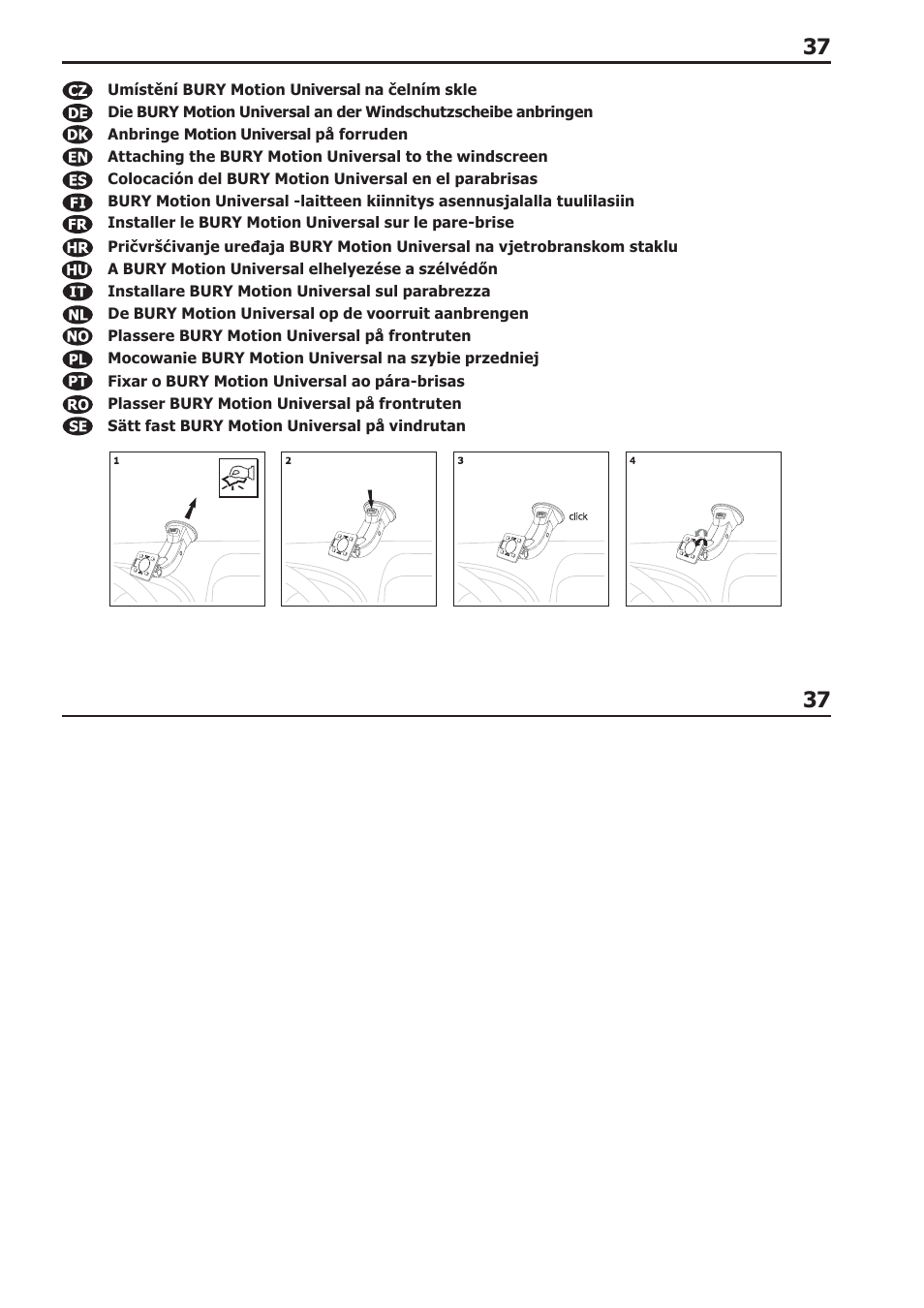 BURY Motion Universal User Manual | Page 37 / 63