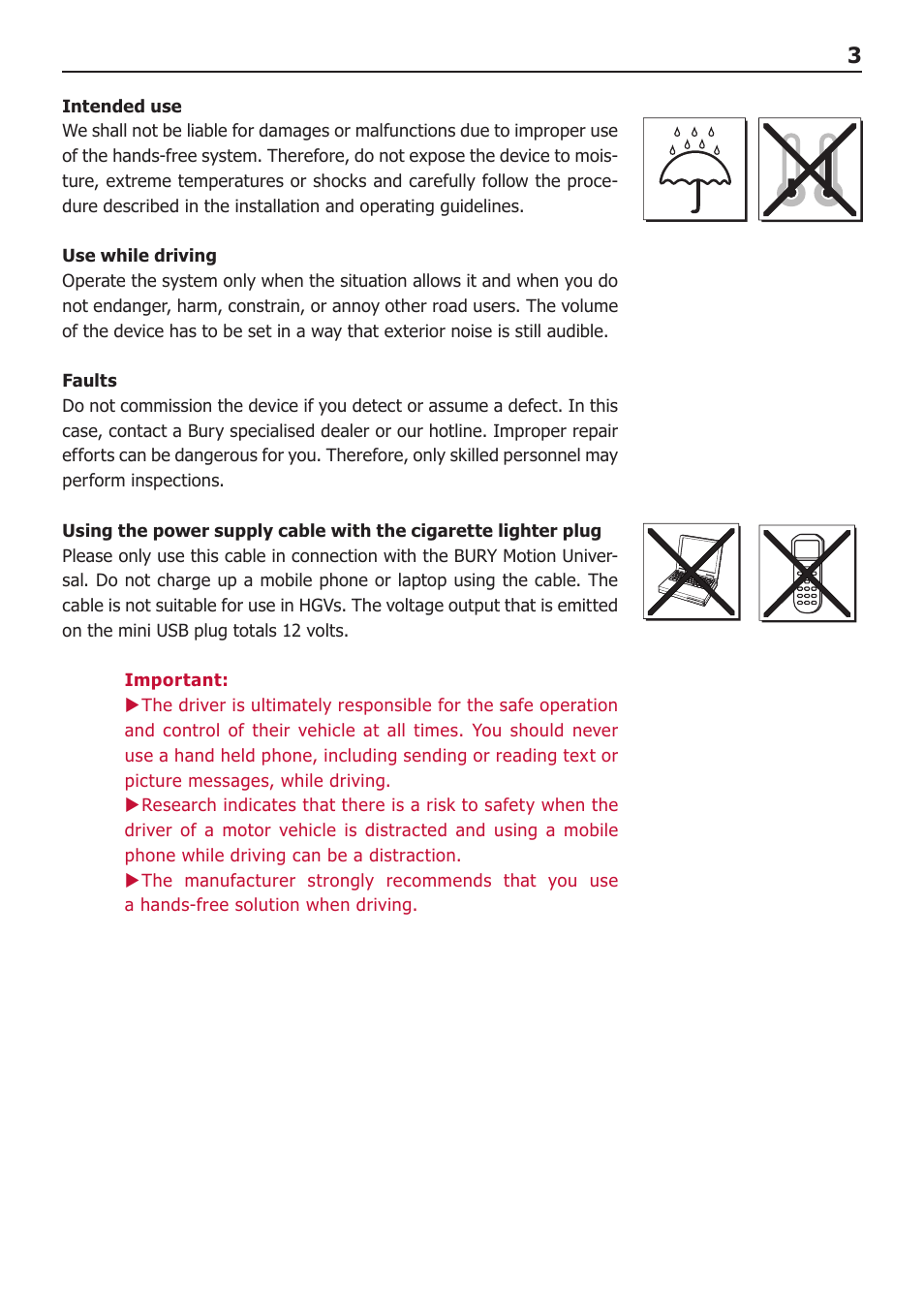 Introductory information | BURY Motion Universal User Manual | Page 3 / 19