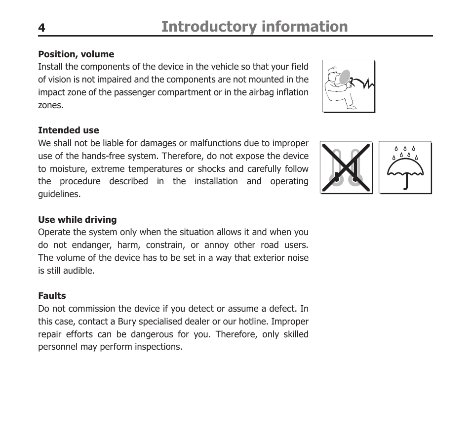Introductory information | BURY EasyTouch Pro User Manual | Page 4 / 35
