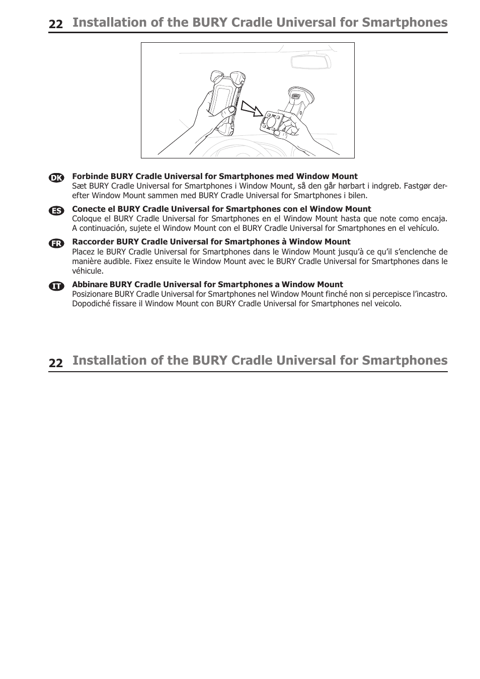 BURY Cradle Universal for Smartphones User Manual | Page 22 / 30