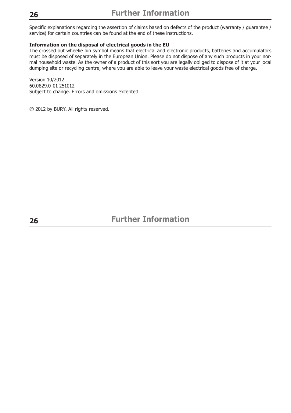Further information | BURY Cradle Universal for Smartphones User Manual | Page 26 / 30