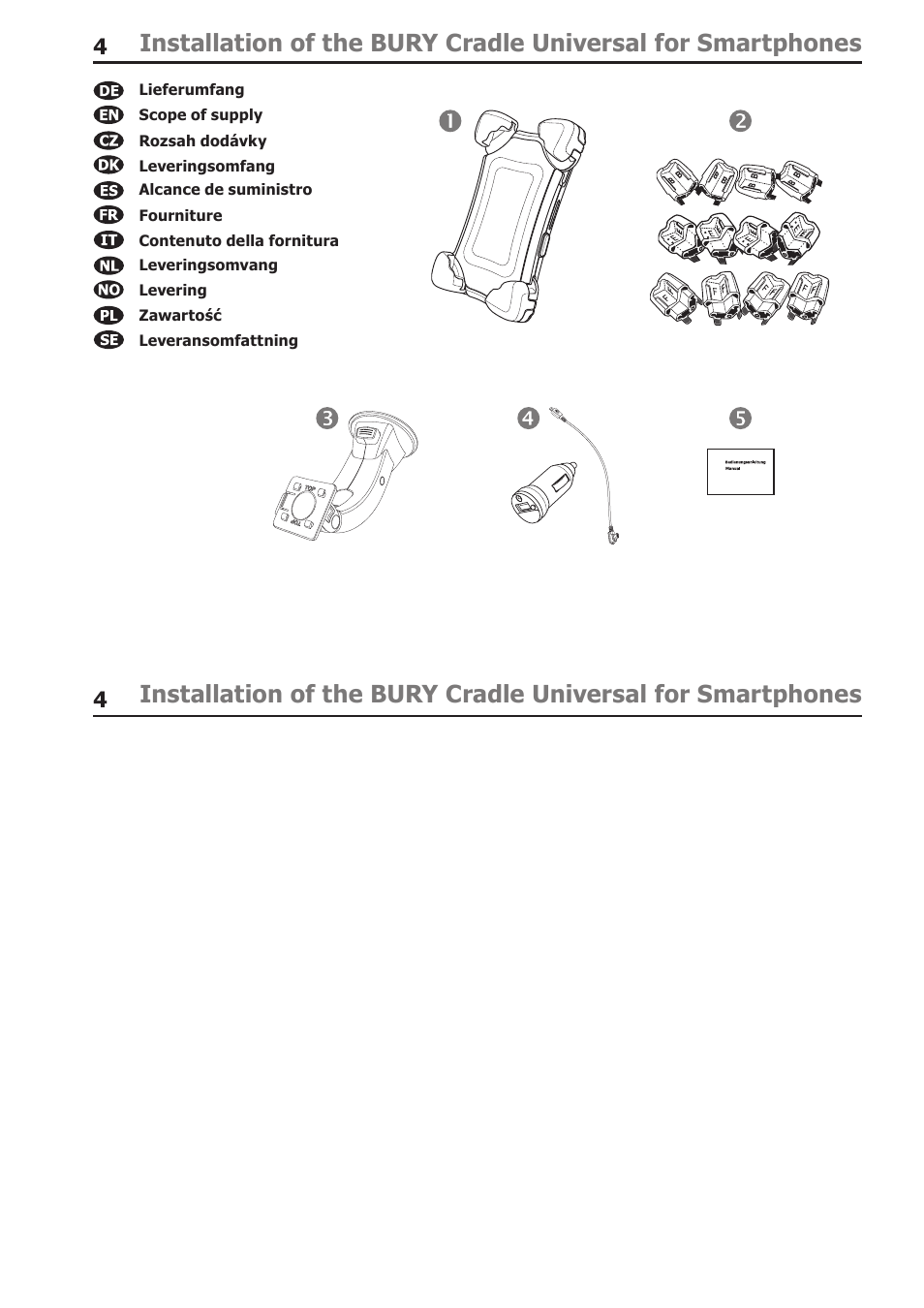 BURY Cradle Universal for Smartphones User Manual | Page 4 / 30