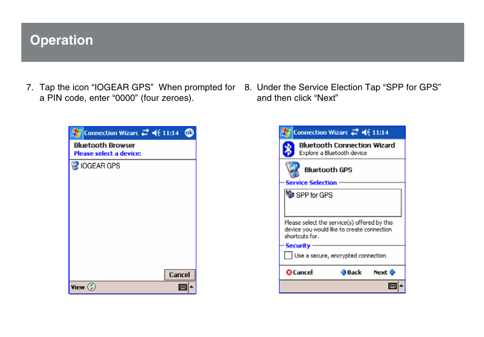 Operation | IOGear GBGPS201 User Manual | Page 14 / 21