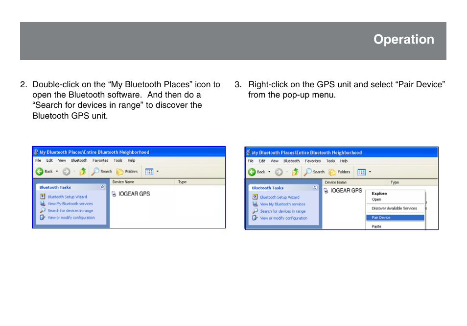 Operation | IOGear GBGPS201 User Manual | Page 17 / 21
