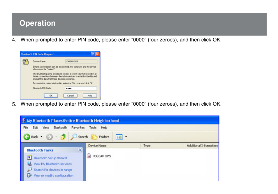 Operation | IOGear GBGPS201 User Manual | Page 18 / 21