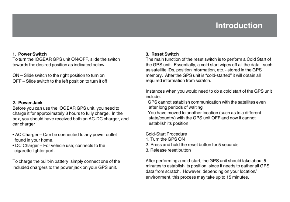 Introduction | IOGear GBGPS201 User Manual | Page 7 / 21