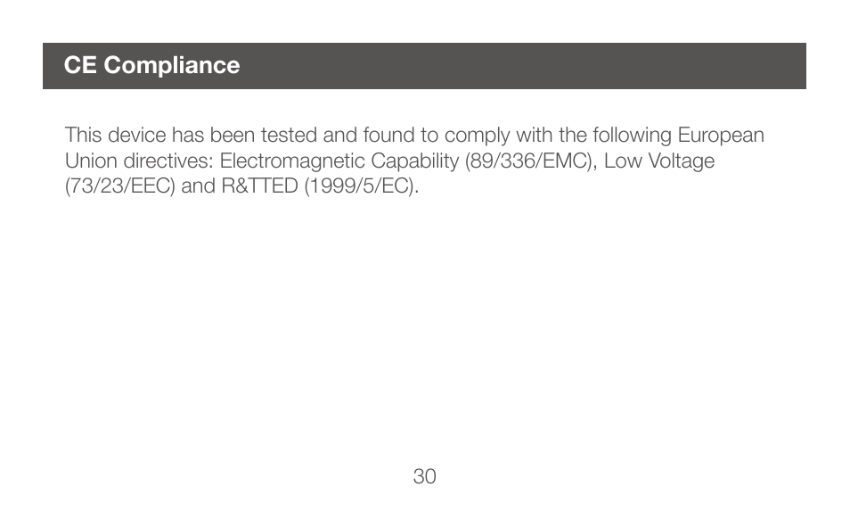Ce compliance | IOGear GBHFK331 User Manual | Page 30 / 36