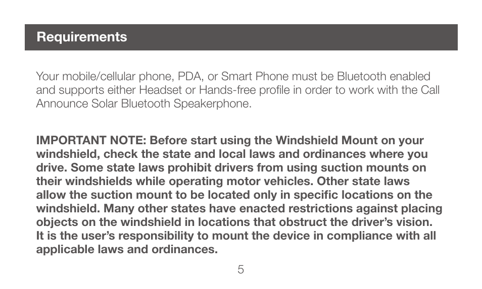 Requirements | IOGear GBHFK331 User Manual | Page 5 / 36