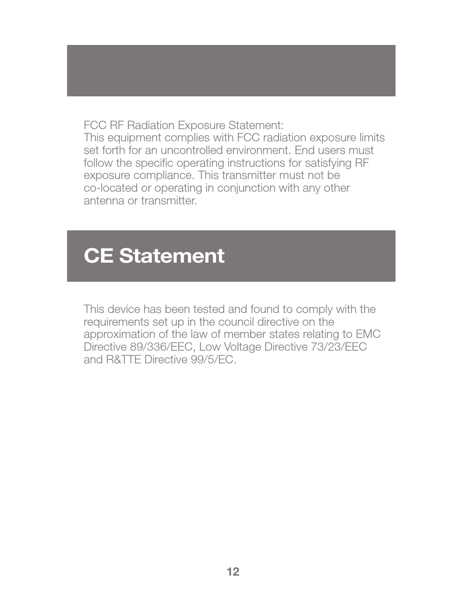 Ce statement | IOGear GBS301 Quick Start User Manual | Page 14 / 16