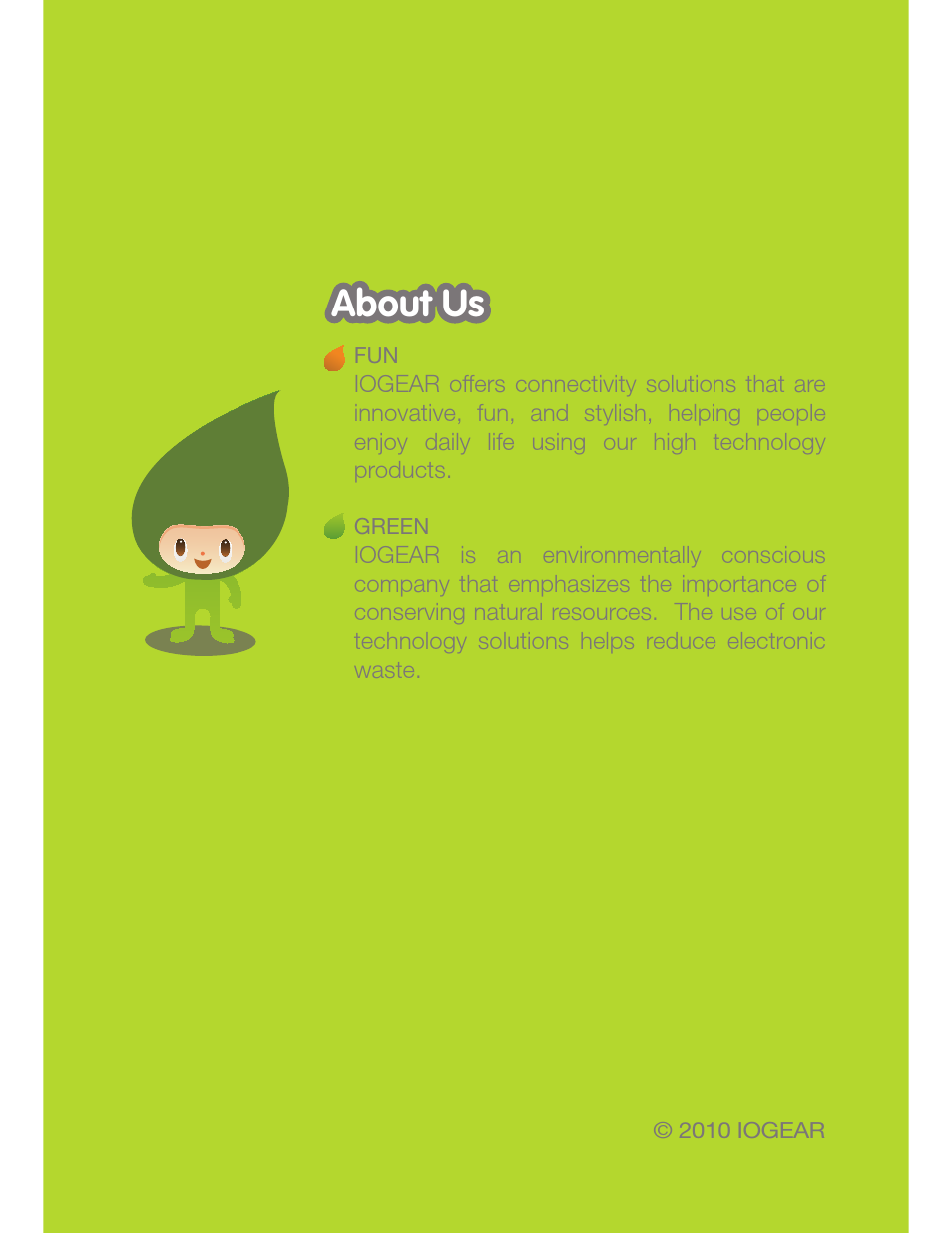 About us | IOGear GBS301 Quick Start User Manual | Page 16 / 16