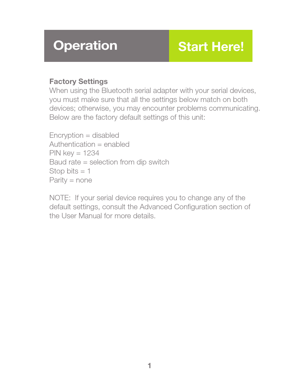 Operation start here | IOGear GBS301 Quick Start User Manual | Page 3 / 16