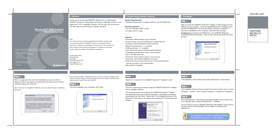 IOGear GBU201 Quick Start User Manual | 1 page