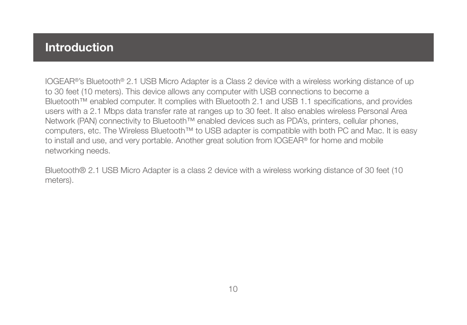 Introduction | IOGear GBU421WM User Manual | Page 10 / 74