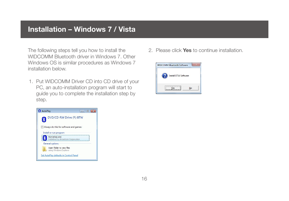 Installation – windows 7 / vista | IOGear GBU521W6 Manual User Manual | Page 16 / 68