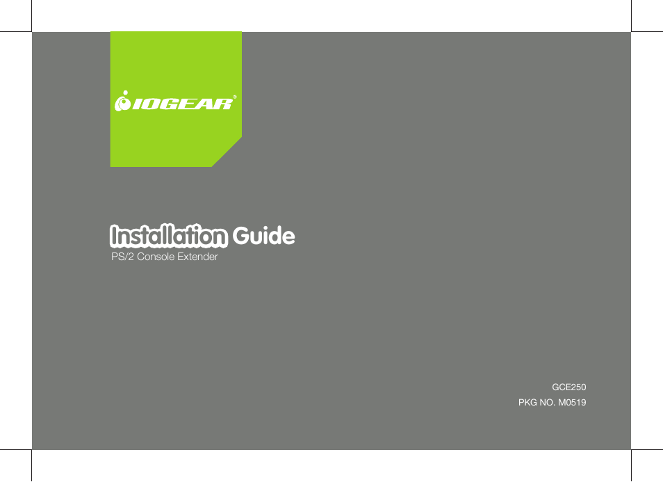 IOGear GCE250 User Manual | 44 pages