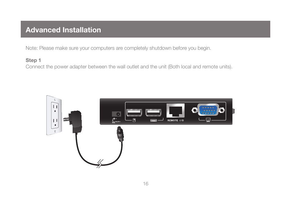 Advanced installation | IOGear GCE500U User Manual | Page 16 / 28