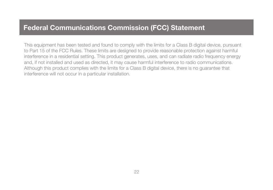 Federal communications commission (fcc) statement | IOGear GCE500U User Manual | Page 22 / 28