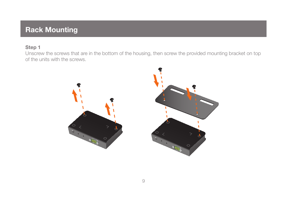 Rack mounting | IOGear GCE500U User Manual | Page 9 / 28