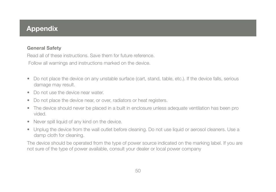 Appendix | IOGear GCE800W6 User Manual | Page 50 / 66