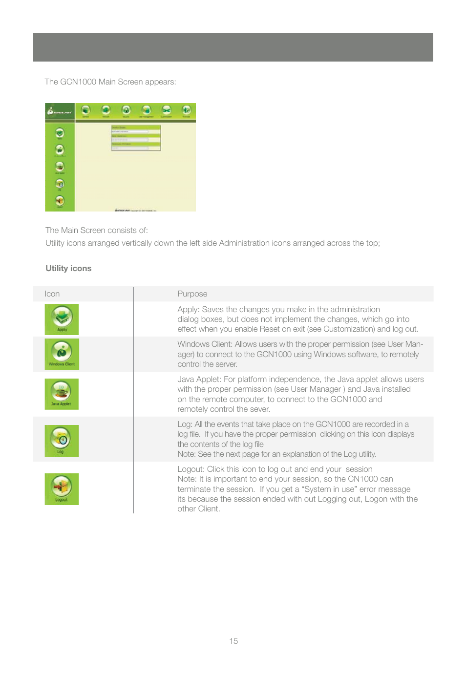 IOGear GCN1000 User Manual | Page 15 / 48