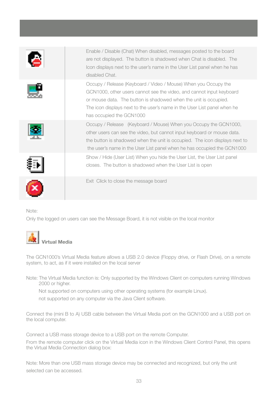 IOGear GCN1000 User Manual | Page 33 / 48