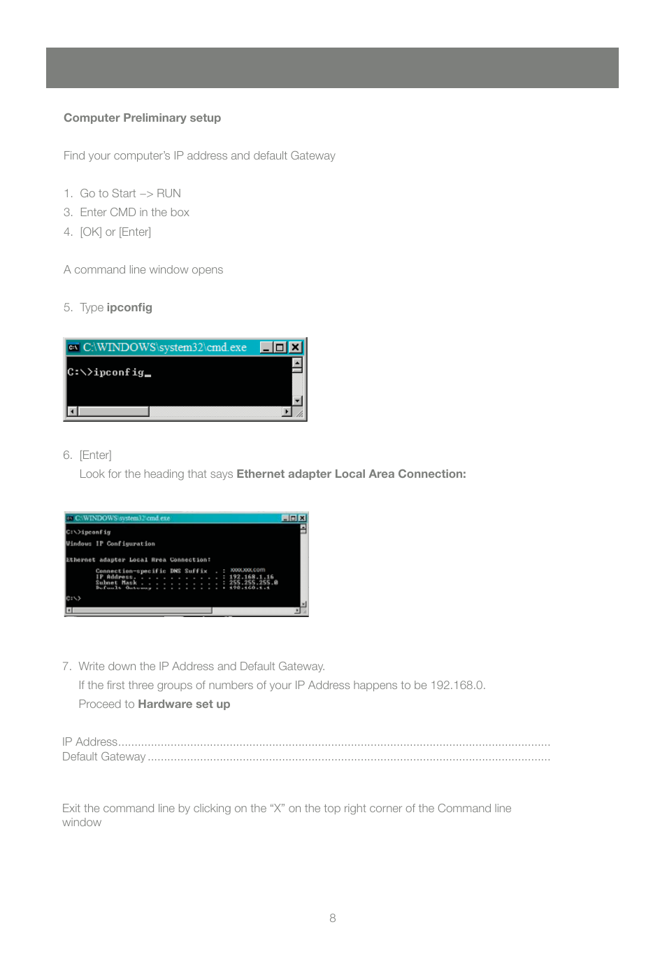 Package contents | IOGear GCN1000 User Manual | Page 8 / 48