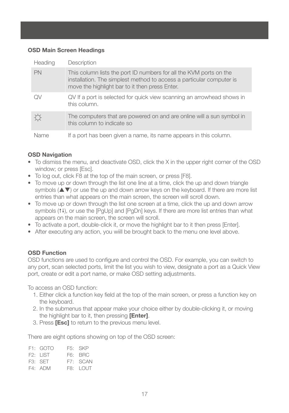 IOGear GCS1208 User Manual | Page 17 / 48