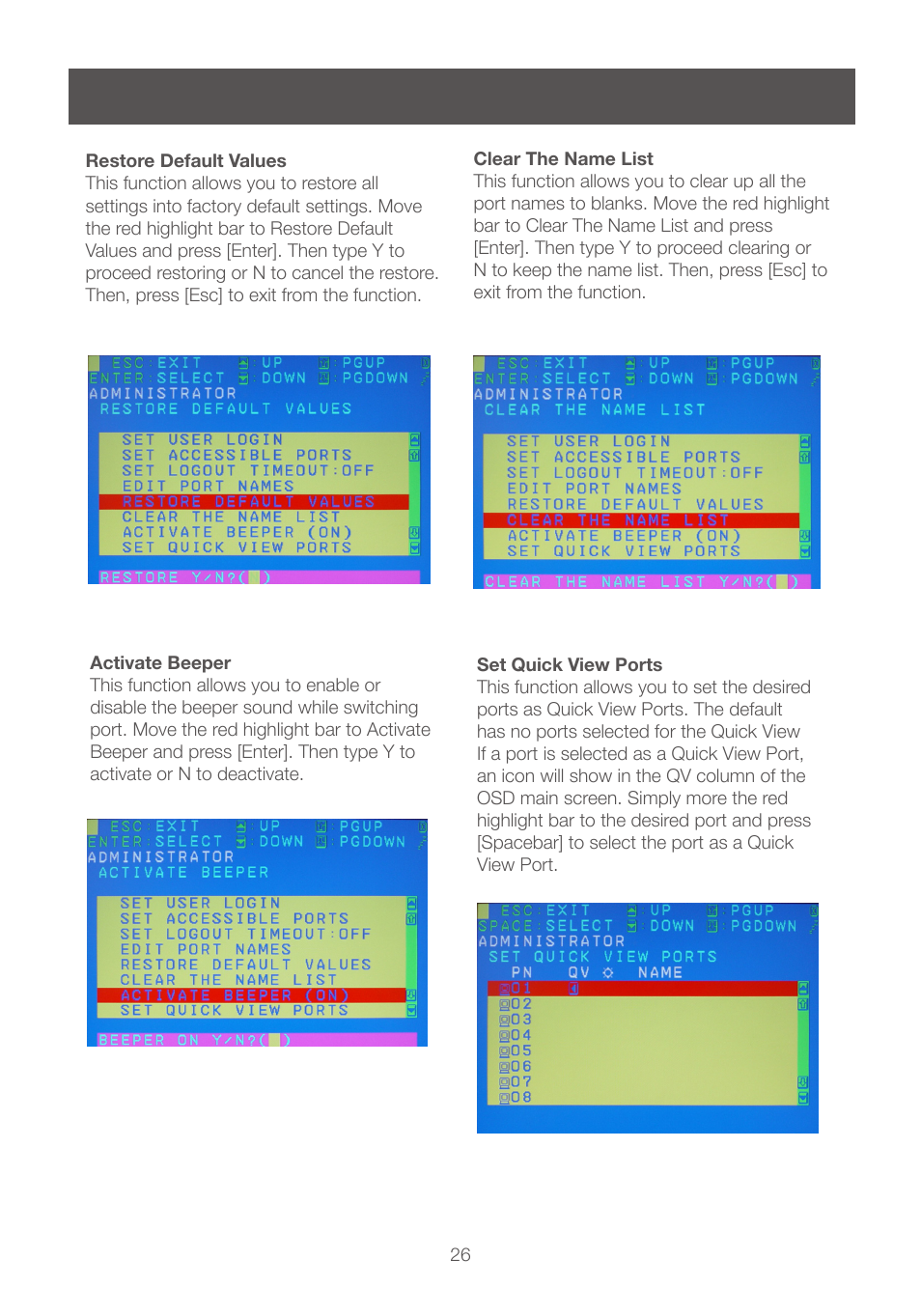 IOGear GCS1208 User Manual | Page 26 / 48