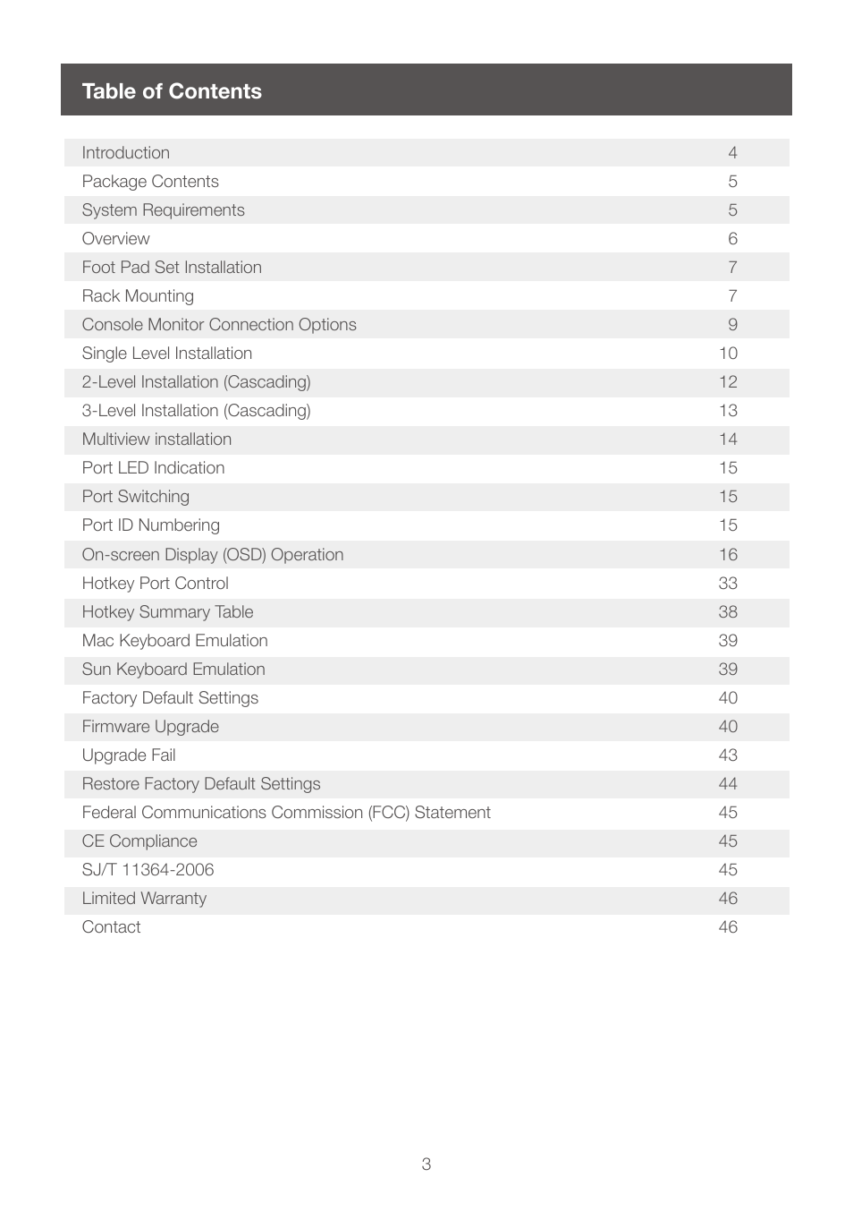 IOGear GCS1208 User Manual | Page 3 / 48