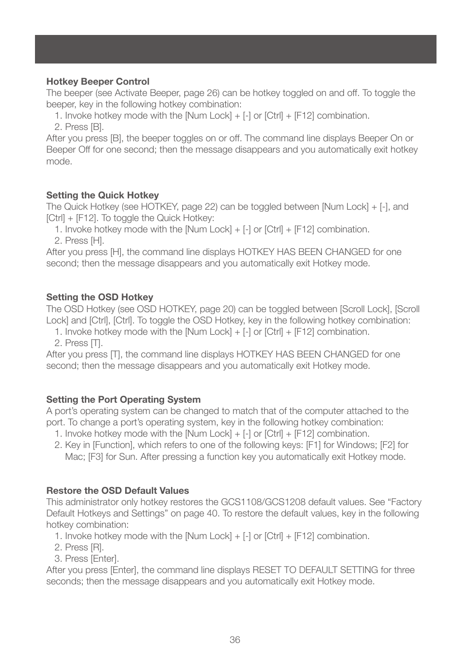 IOGear GCS1208 User Manual | Page 36 / 48