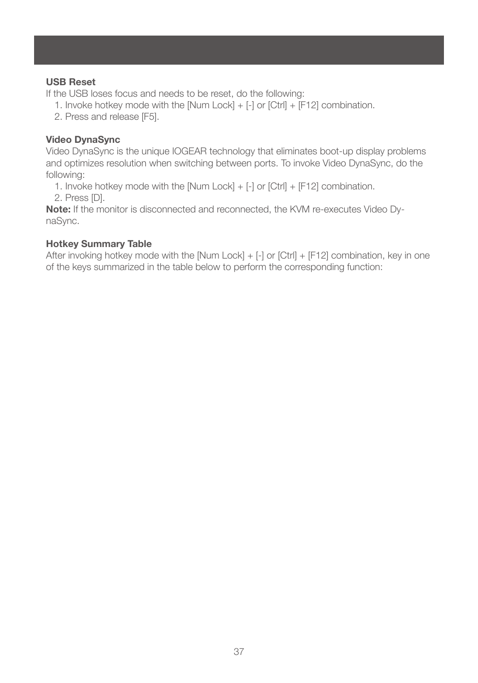 IOGear GCS1208 User Manual | Page 37 / 48