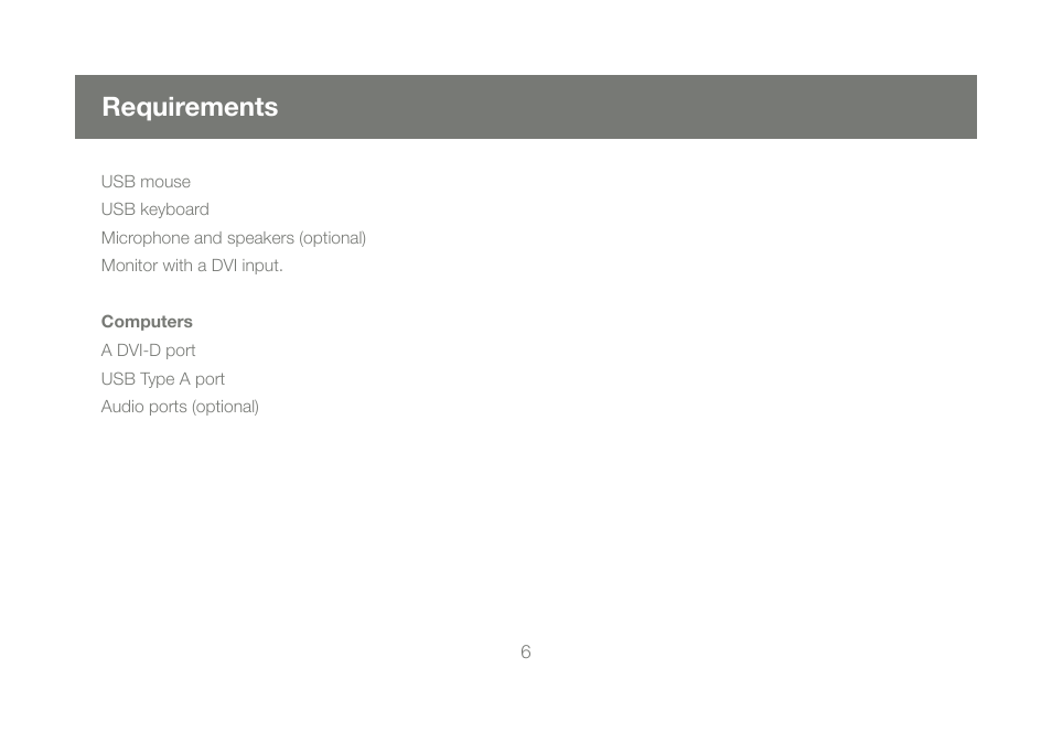 Requirements | IOGear GCS1204 User Manual | Page 6 / 46