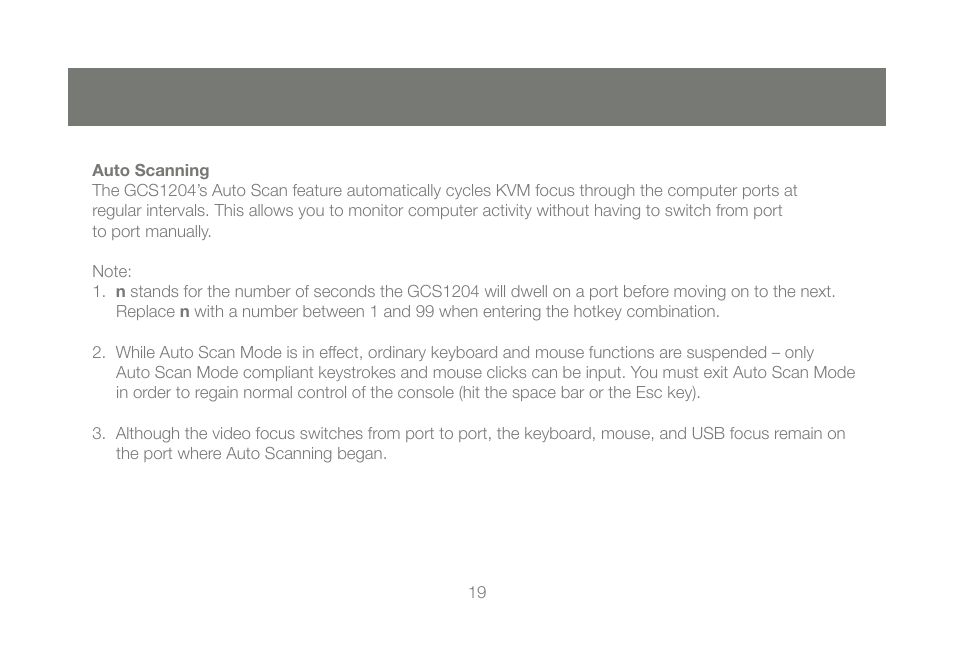IOGear GCS1204G User Manual | Page 19 / 44