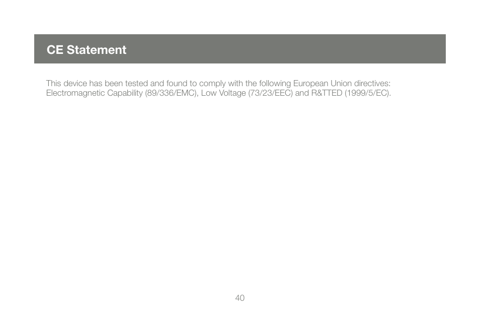 Ce statement | IOGear GCS1204G User Manual | Page 40 / 44