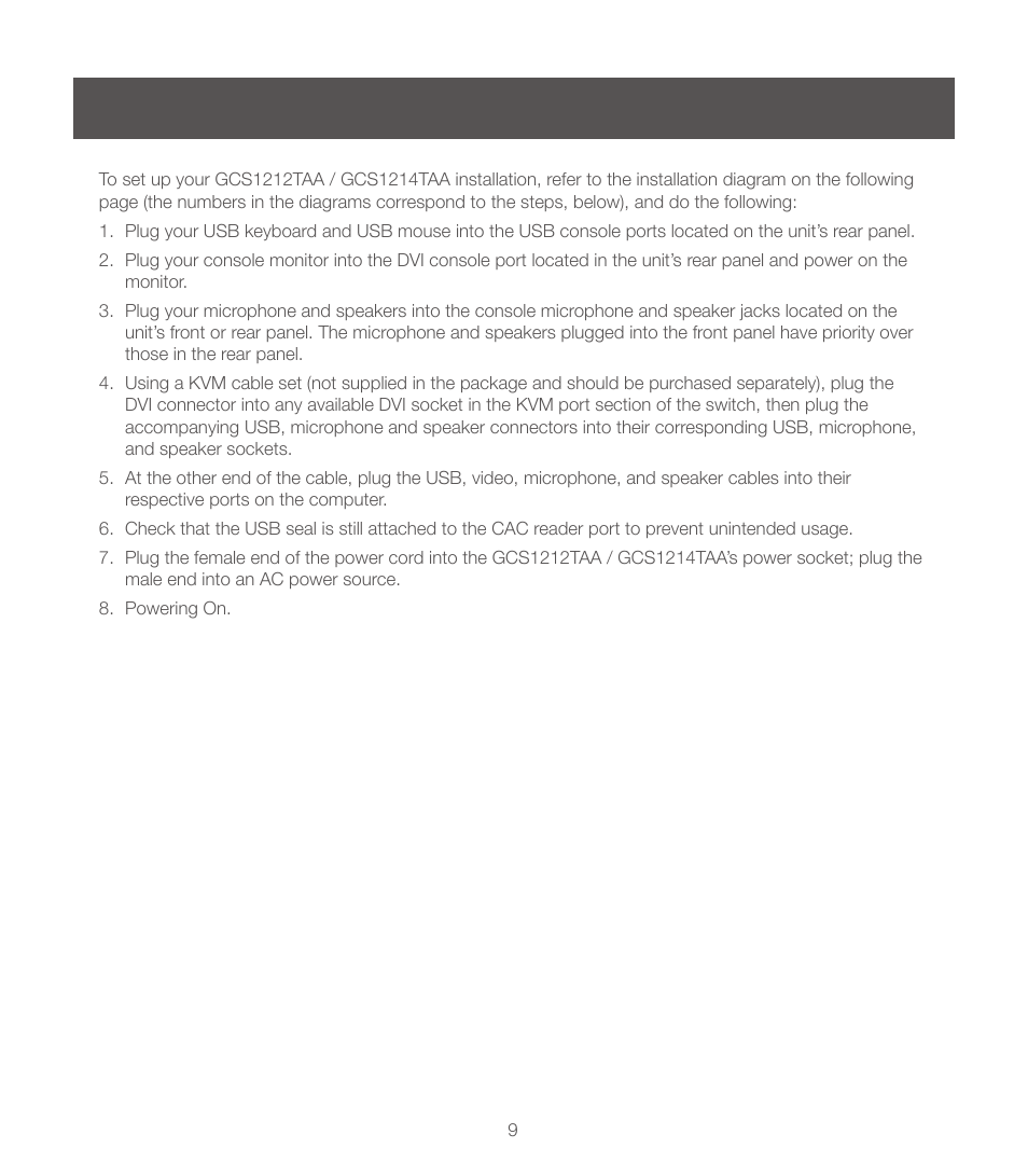 IOGear GCS1214TAA User Manual | Page 9 / 16