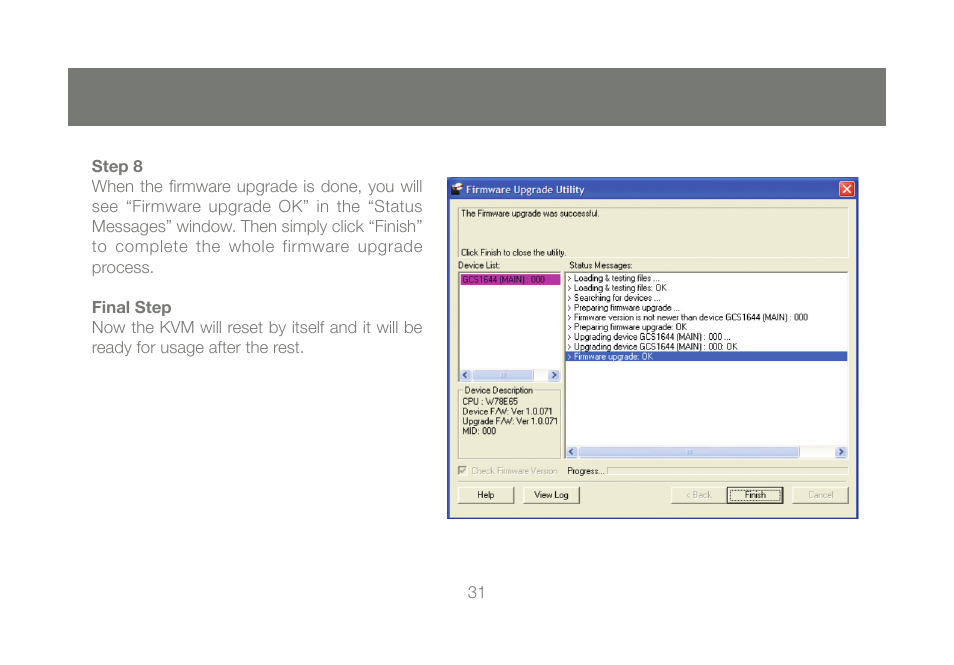 IOGear GCS1644 v1 User Manual | Page 31 / 40