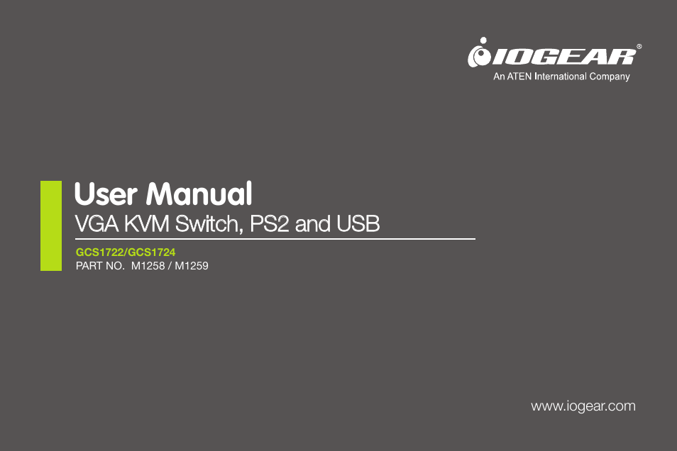 IOGear GCS1724 User Manual | 36 pages