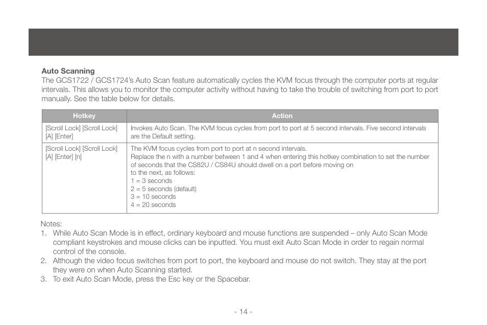 IOGear GCS1724 User Manual | Page 14 / 36