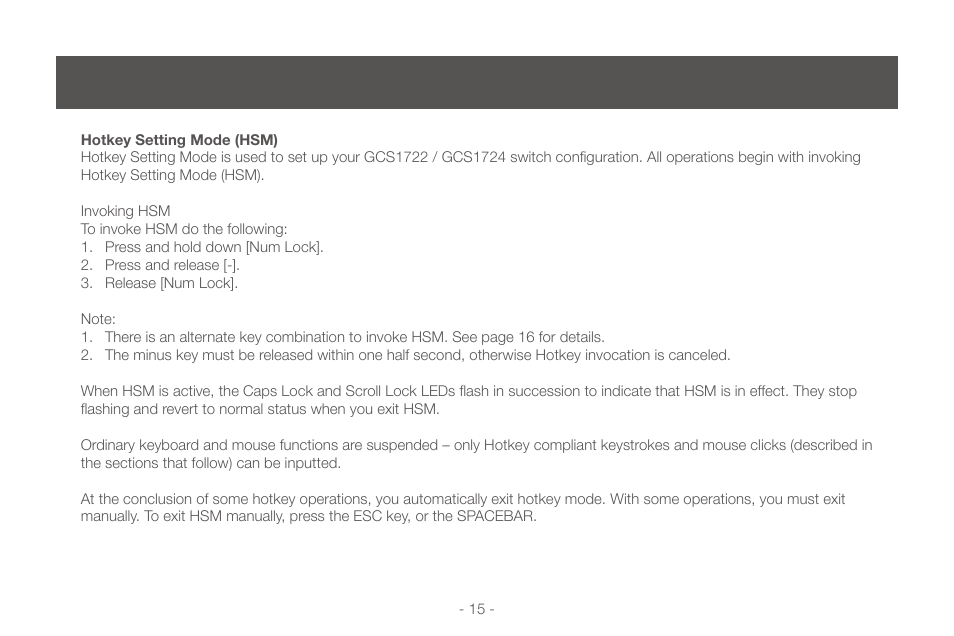 IOGear GCS1724 User Manual | Page 15 / 36